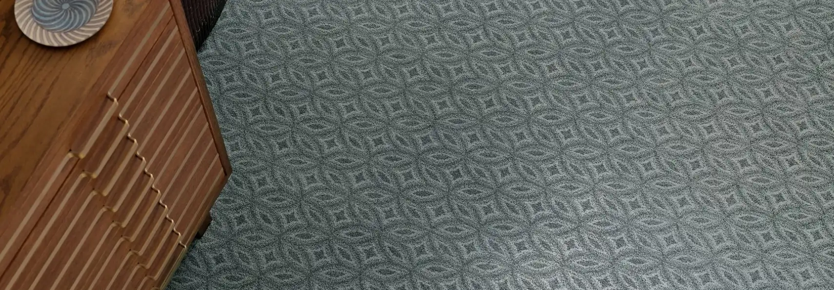 tufted carpet in living room