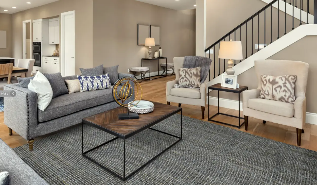 area rug in living room