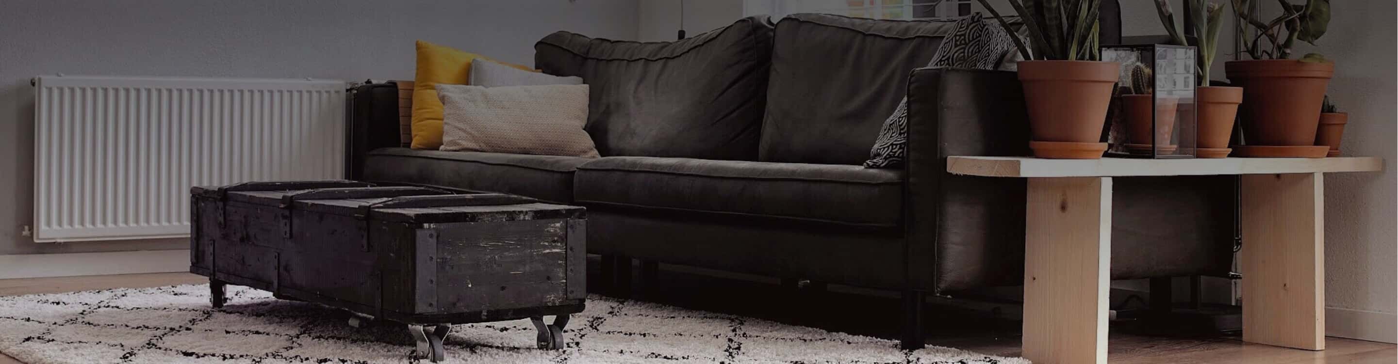 casual living space where carpet padding under rugs provides extra comfort